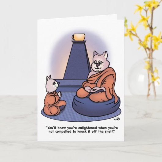 啓発された カード (黄色い花)