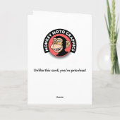 「啓発された」男性誕生日カード カード (裏面)