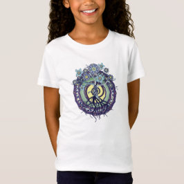 啓発の曼荼羅の女の子のTシャツの木 Tシャツ