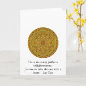 啓発へ多くの道が.............あります カード (黄色い花)