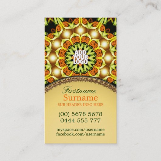 啓発エネルギーニューエイジ名刺 名刺 (正面)