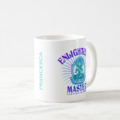 啓発マスター：ヨギと禅のスピリチュアルギフト コーヒーマグカップ (正面右)