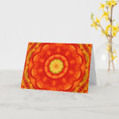 啓発マンデラ注釈カード カード (黄色い花)