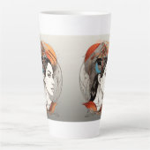 啓発美しい カフェラテマグ (正面)