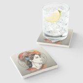 啓発美しい ストーンコースター (横)