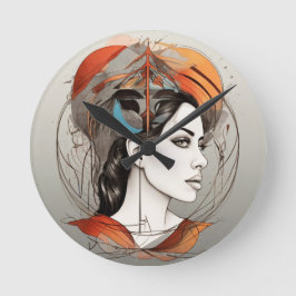 啓発美しい ラウンド壁時計