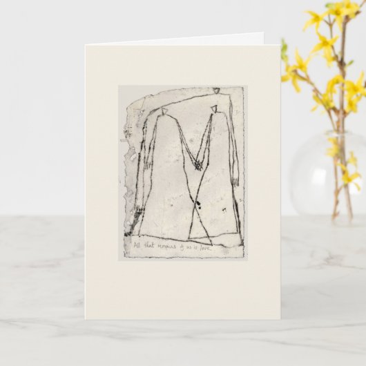 啓発 カード (黄色い花)