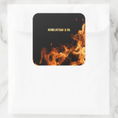 啓示:イエス・キリスト教の信仰のために火を燃やす スクエアシール (バッグ)