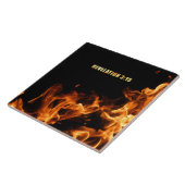 啓示：イエス・キリスト教の信仰のために火を燃やす タイル (側面)