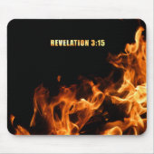 啓示：イエス・キリスト教の信仰のために火を燃やす マウスパッド (正面)