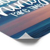 善いことには時間がかかる |アップモダンフィッ前向きト ポスター (角)