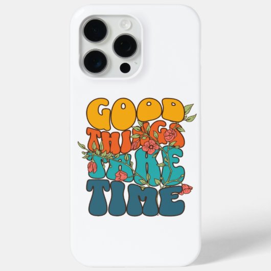 善いことには時間がかかる Case-Mate iPhoneケース (裏面)