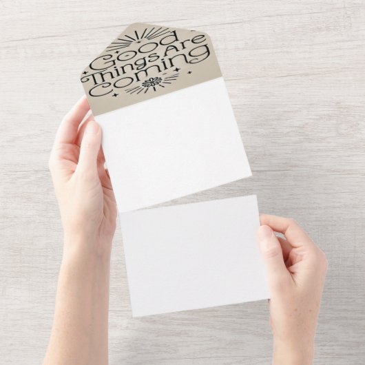 善い事は来の オールインワン招待状 (貼ってはがせる)