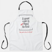 善い人は懸命ではない、冗談 エプロン (正面)