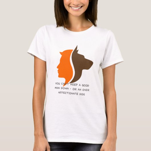 善い人保は下へ行けない Tシャツ (正面)
