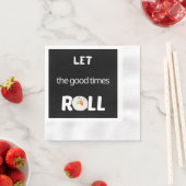 善い時を真っ暗に転がしなさい 縁ありカクテルナプキン (インサイチュ)