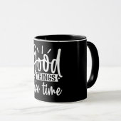 善い物は時間がかかる マグカップ (正面右)