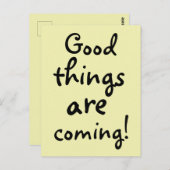 善い物は来好感動的い ポストカード (正面/裏面)