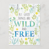 善い物は皆荒々しく自由だ ポストカード (正面)