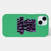 善い物，現感動的現，緑 Case-Mate iPhoneケース (裏面 (横))