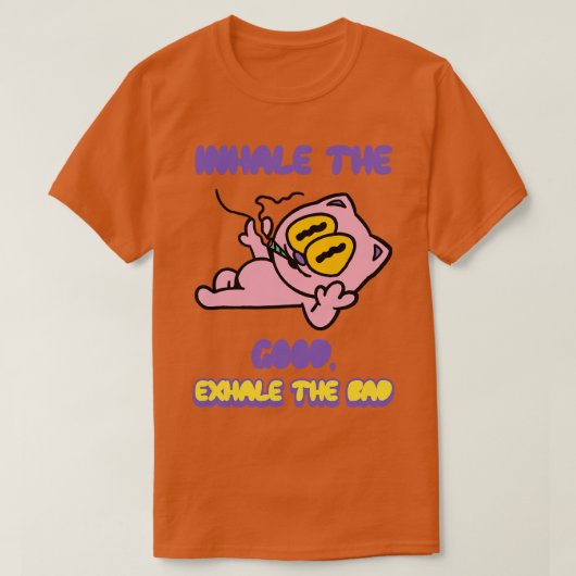 善い者を悪い者から吐き出す Tシャツ (デザイン正面)