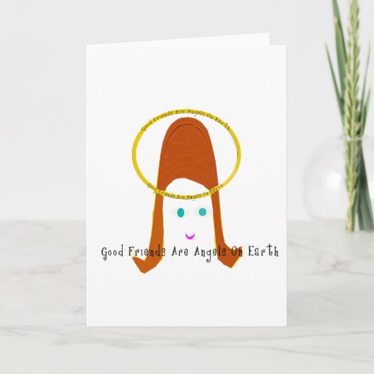 善き友は地上の天使である カード (正面)