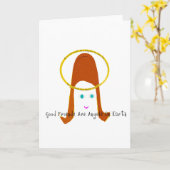 善き友は地上の天使である カード (黄色い花)