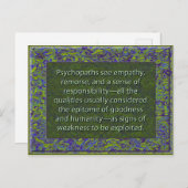 善と人道の典型 ポストカード (正面/裏面)