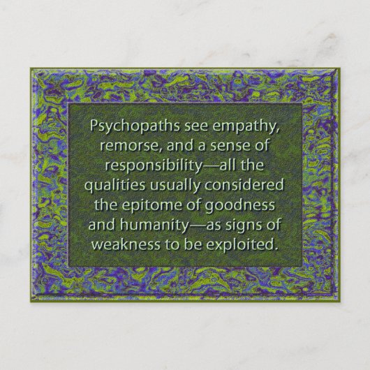 善と人道の典型 ポストカード (正面)