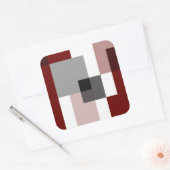 善と悪とアイディア[詳細良い] スクエアシール (封筒)