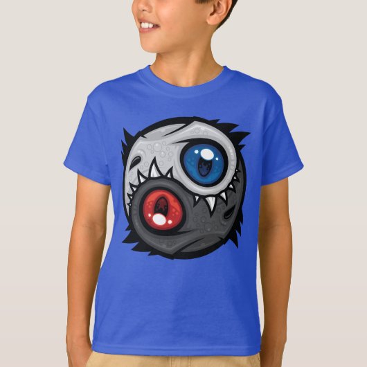 善と悪のドラゴン陰陽 Tシャツ (正面)