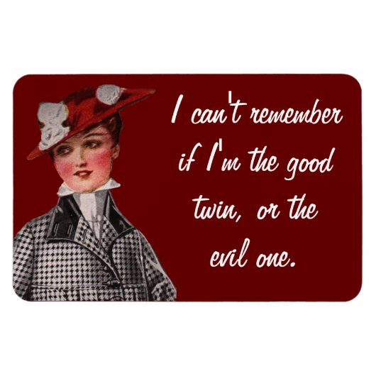 善と悪の双子 マグネット (横)