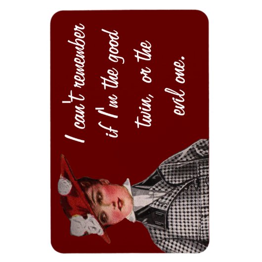 善と悪の双子 マグネット (縦)