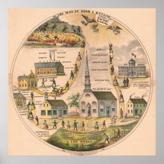 善と悪の道 ポスター (正面)