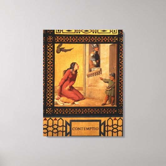 善と悪:軽蔑, 1832 (89709の詳細) (油) キャンバスプリント (正面)