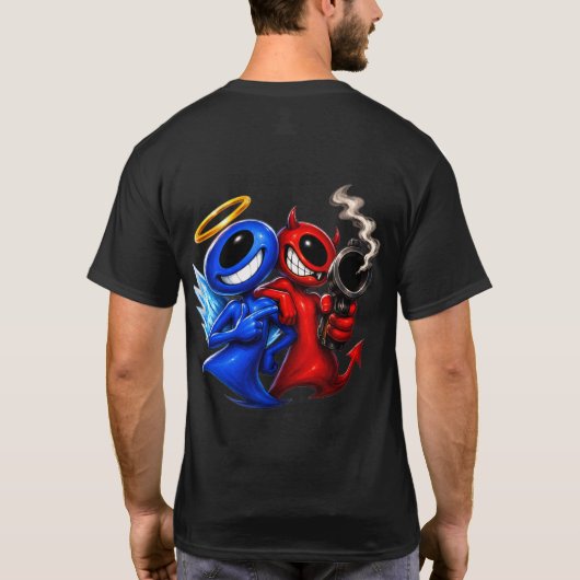 善と悪 Tシャツ (裏面)