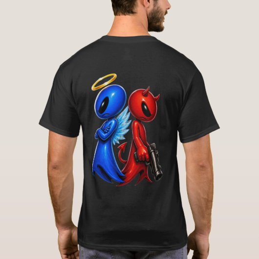 善と悪 Tシャツ (裏面)
