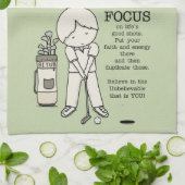 善に焦点を合わせる キッチンタオル (折り畳み)