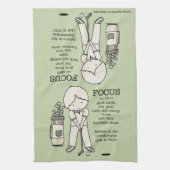 善に焦点を合わせる キッチンタオル (縦)