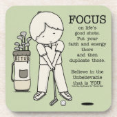 善に焦点を合わせる コースター (正面)