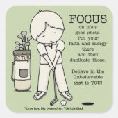 善に焦点を合わせる スクエアシール (正面)