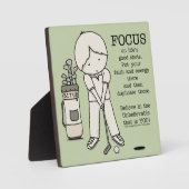 善に焦点を合わせる フォトプラーク (正面)