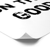 善に焦点を合わせる。 ポスター (角)