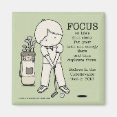 善に焦点を合わせる マグネット (正面)