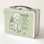 善に焦点を合わせる メタルランチボックス (正面)