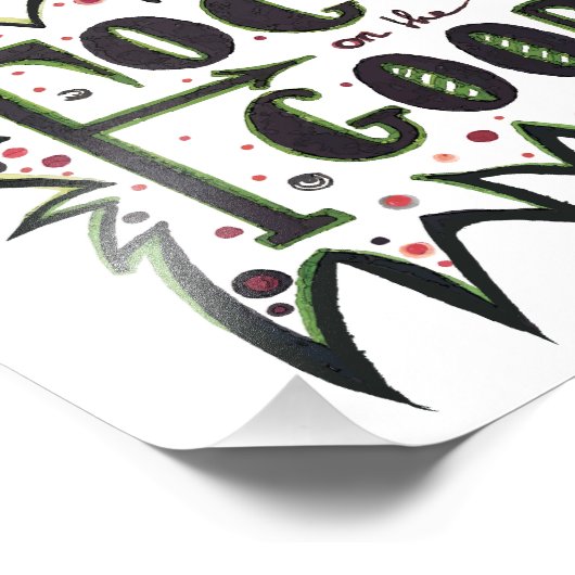 善に焦点を合わせる!感動的図解入りの、写真付きの引用文 フォトプリント (角)