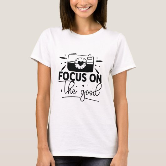 善に焦点を合わせる Tシャツ (正面)
