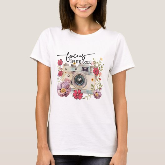 善に焦点を合わせる Tシャツ (正面)