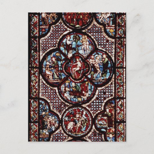 善の表を描いた窓 ポストカード (正面)