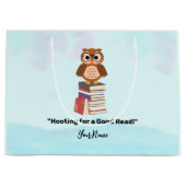 「善を求めて読い!」 本好き ラージペーパーバッグ (正面)